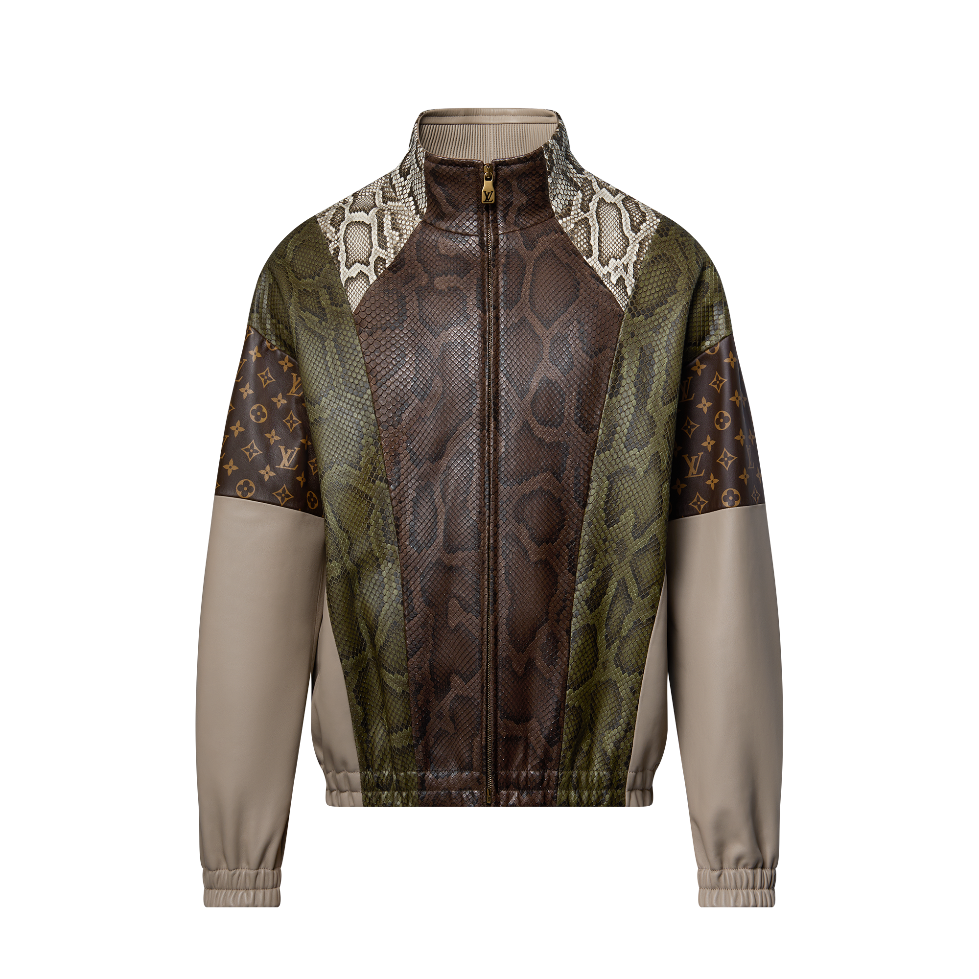 Python Mix Leather Tracksuit Top - Ready-to-Wear | LOUIS VUITTON